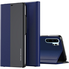 Wooze Huawei P30 Pro, Oldalra nyíló tok, stand, Wooze Silver Line, sötétkék tok és táska
