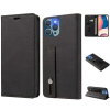 Wooze OnePlus 9RT 5G, Oldalra nyíló tok, stand, kártyatartóval, kézpánttal, Wooze Business Plus, fekete