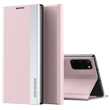 Wooze Samsung Galaxy A73 5G SM-A736B, Oldalra nyíló tok, stand, Wooze Silver Line, rózsaszín tok és táska