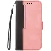 Wooze Samsung Galaxy S23 FE SM-S711, Oldalra nyíló tok, stand, kártyatartóval, kézpánttal, Wooze Colour Wallet, rózsaszín
