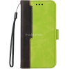 Wooze Samsung Galaxy S25 SM-S931, Oldalra nyíló tok, stand, kártyatartóval, kézpánttal, Wooze Colour Wallet, zöld
