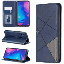 Wooze Xiaomi 12 Lite, Oldalra nyíló tok, stand, geometria minta, Wooze DesignBook, kék tok és táska