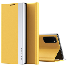 Wooze Xiaomi 12 Lite, Oldalra nyíló tok, stand, Wooze Silver Line, sárga (124152) tok és táska