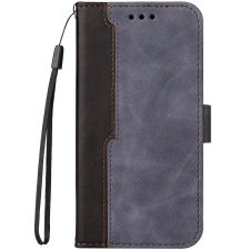 Wooze Xiaomi 13, Oldalra nyíló tok, stand, kártyatartóval, kézpánttal, Wooze Colour Wallet, szürke tok és táska
