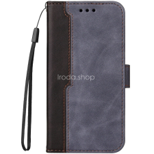 Wooze Xiaomi 13, Oldalra nyíló tok, stand, kártyatartóval, kézpánttal, Wooze Colour Wallet, szürke tok és táska