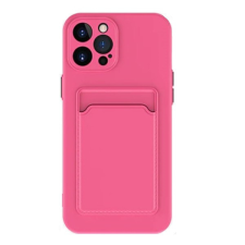 Wooze Xiaomi Poco X3 GT, Szilikon tok, kártyatartóval, Wooze Card Slot, magenta (113096) mobiltelefon kellék