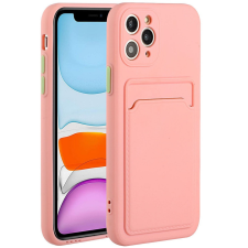 Wooze Xiaomi Poco X3 GT, Szilikon tok, kártyatartóval, Wooze Card Slot, rózsaszín tok és táska