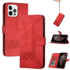Wooze Xiaomi Redmi 10A, Oldalra nyíló tok, stand, kártyatartóval, kézpánttal, Wooze Illusion, piros tok és táska