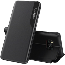 Wooze Xiaomi Redmi 12C, Oldalra nyíló tok, stand, hívás mutatóval, Wooze FashionBook, fekete tok és táska
