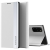 Wooze Xiaomi Redmi 13 4G / Note 13R / Poco M6 4G, Oldalra nyíló tok, stand, Wooze Silver Line, világosszürke