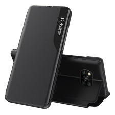 Wooze Xiaomi Redmi 9T, oldalra nyíló tok, fekete tok és táska