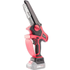 Worcraft Akkumulátoros láncfűrész, Worcraft CHS-S20LiBP ShareSYS, piros/fekete, mini, 2-4 Ah 20V Li-Ion, vezetősín: 15 cm, 7,5 m/s láncsebesség, 40 ml olajtartály, akkumulátor és töltő nélkül