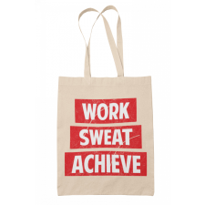 Work Sweat Achieve - Vászontáska kézitáska és bőrönd