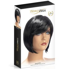 World Wigs Berangere rövid, sötétbarna paróka paróka