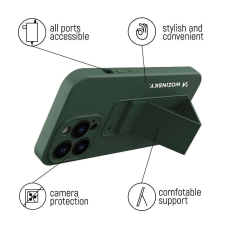 Wozinsky Apple iPhone 13 mini Wozinsky Kickstand kitámasztható tok, Szürke tok és táska