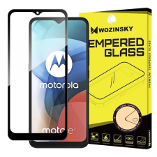 Wozinsky edzett üveg tempered glass Teljes Glue Super Tough képernyővédő fólia teljes képernyős kerettel tokbarát Motorola Moto E7 fekete üvegfólia mobiltelefon kellék