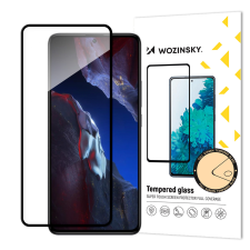 Wozinsky Edzett üveg Xiaomi Poco F5 Pro 9H Wozinsky Frame Full Glue edzett üveggel - Fekete fólia mobiltelefon kellék