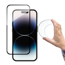 Wozinsky Full Cover Flexi Nano Glass edzett üveg iPhone 14 Pro Max rugalmas, fekete kerettel mobiltelefon kellék