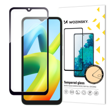 Wozinsky Full Glue edzett üveg Xiaomi Redmi A1 teljes képernyő keret fekete (tokbarát) mobiltelefon kellék