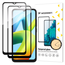 Wozinsky Full Glue Tempered Glass 2x Xiaomi Redmi A2 / Redmi A1 teljes képernyős fekete kerettel fólia mobiltelefon kellék