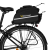 Wozinsky hátsó csomagtartóra szerelhető kerékpáros táska palacktartóval 35L, fekete