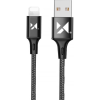Wozinsky Kábel USB-Lightning 2.4A 1 m Fekete WUC-L1B (5907769301186)