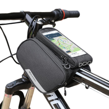 Wozinsky kerékpár első tároló táska kerékpár vázra Phone Case 6,5 hüvelykes max 1,5L fekete (WBB7BK) mobiltelefon kellék