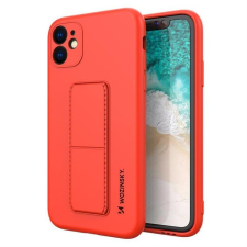 Wozinsky kitámasztható tok Flexible Silicone telefontok egy Stand Iphone 12 Pro Red tok és táska