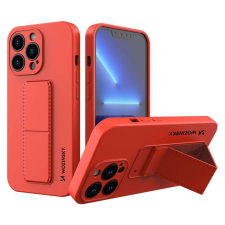 Wozinsky kitámasztható tok Flexible Silicone telefontok Iphone 13 Pro Red tok és táska