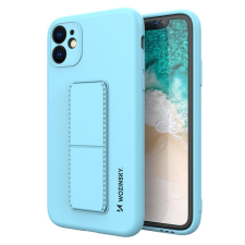 Wozinsky kitámasztható tok Flexible Silicone telefontok Samsung Galaxy A72 4G világoskék tok és táska