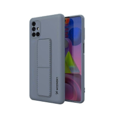 Wozinsky kitámasztható tok Flexible Silicone telefontok Stand Samsung Galaxy M51 kék tok és táska