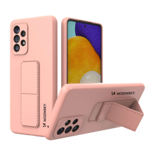 Wozinsky kitámasztható tok Rugalmas szilikon állvány Samsung Galaxy A73 rózsaszín tok és táska