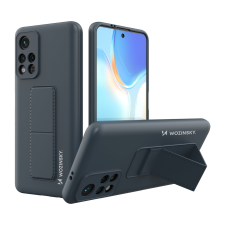 Wozinsky kitámasztható tok Rugalmas szilikon állványtok Xiaomi Poco M4 Pro 5G tengerészkék tengerészkék tok és táska