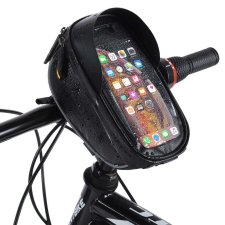 Wozinsky kormánytáska érintőképernyős telefontokkal 1L, fekete kerékpáros táska
