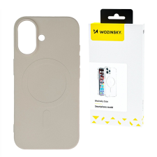 Wozinsky Liquid Silicone MagSafe-kompatibilis tok Samsung Galaxy S25 - bézs tok és táska