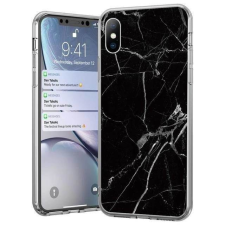 Wozinsky Marble TPU tok iPhone 12 Pro Max fekete telefontok tok és táska
