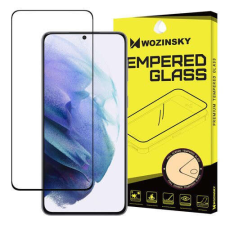 Wozinsky Samsung Galaxy S21 Wozinsky Full Glue Super Tough teljes kijelzős üvegfólia, fekete kerettel mobiltelefon kellék
