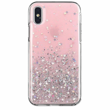 Wozinsky Star csillámos Shining tok Samsung Galaxy S21 + 5G (S21 Plus 5G) rózsaszín tok és táska