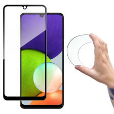 Wozinsky Teljes képernyős Flexi Nano üveg hybrid képernyővédője Samsung Galaxy A22 4G fekete kerettel mobiltelefon kellék