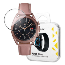 Wozinsky Watch Glass hibrid üveg a Samsung Galaxy Watch 3 45 mm-es órájához Fekete mobiltelefon kellék
