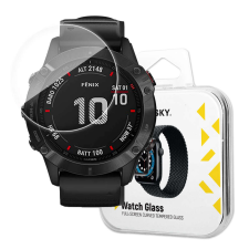 Wozinsky Watch Glass hibrid üveg Garmin Fenix 6X Pro fekete okosóra kellék