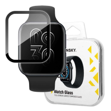 Wozinsky Watch Glass hibrid üveg Oppo Watch 46 mm fekete okosóra kellék