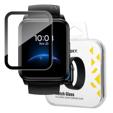 Wozinsky Watch Glass hibrid üveg Realme Watch 2 fekete okosóra kellék