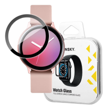 Wozinsky Watch Glass hibrid üveg Samsung Galaxy Watch Active 2 40 mm fekete okosóra kellék