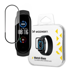 Wozinsky Watch Glass hibrid üveg Xiaomi Mi Band 5 fekete okosóra kellék
