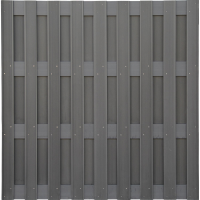  WPC kerítés antracit 180 cm x 180 cm kerti bútor