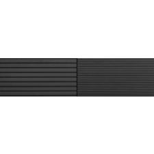 WPC WoodLook WPC padlólap 2,2 méteres szál 146x24x2200 mm Fahatású kétoldalas sötétszürke antracit fekete színű burkolat. Woodlook Standard Matt, csúszásmentes felület dekorburkolat