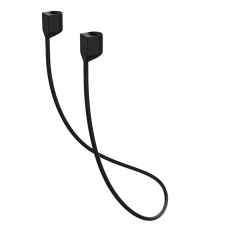 WPOWER Elvesztésgátló szilikon nyakpánt AirPods fülhallgatókhoz, mágneses, fekete audió kellék