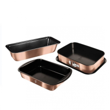 x3 részes sütőforma készlet Rose Gold BH-7633 edény