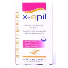 X-EPIL használatra kész gyantacsík bikini, hónalj 12db szőrtelenítés